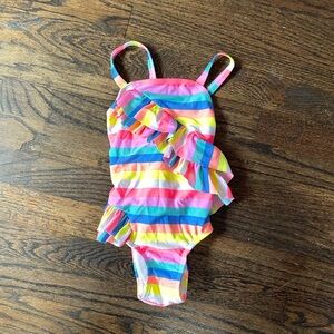 Cat & Jack Multicolor Striped Swimsuit